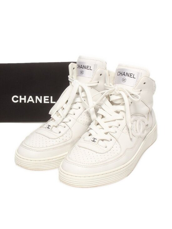 Chanel Shoes - Chanel High Cut Sneakers